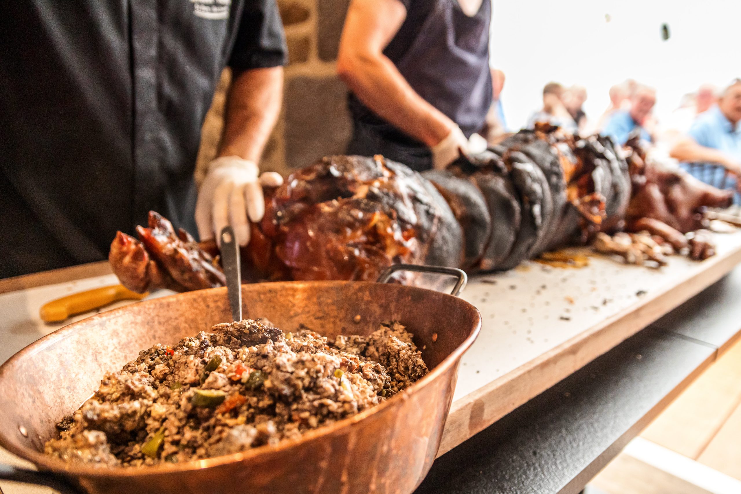 Restaurant l'orée du parc - Le Cochon Grillé au feu de bois